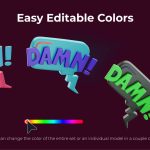 BOOM 3D Sticker Pack - Fun & Vibrant Digital Stickers for Creatives - Image 6