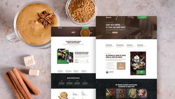 Brewed: Elementor Template Kit for Coffee Shops & Cafes