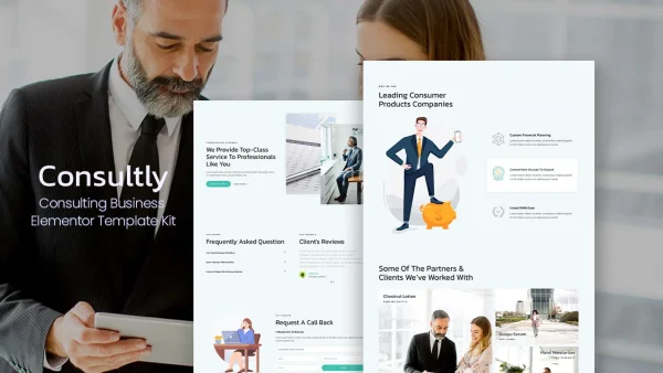 Consultly: Elementor Template Kit for Business Consulting