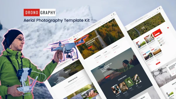 DronoGraphy: Elementor Template Kit for Aerial Photography