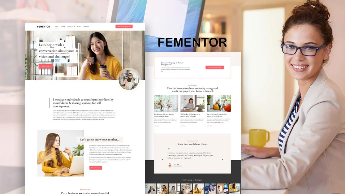 Fementor: Elementor Template Kit for Business Coaches - Image 1