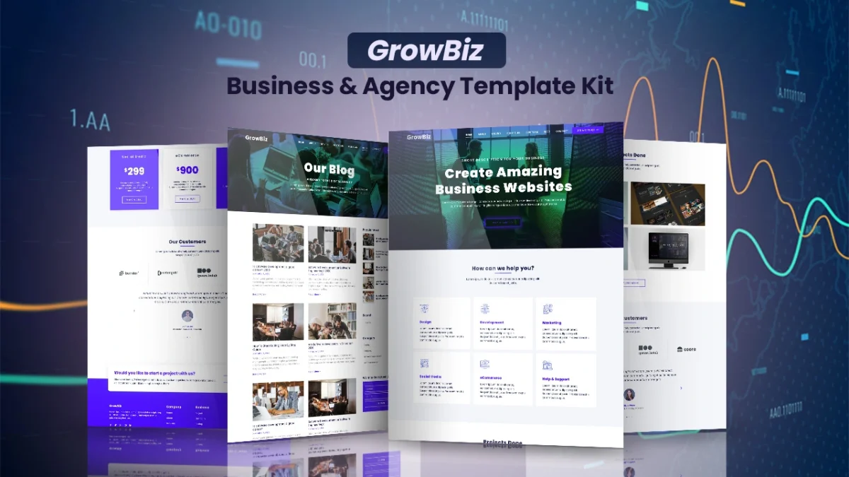 GrowBiz: Elementor Template Kit for Business & Agencies - Image 1