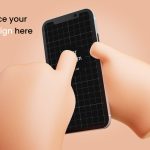 Hands Phone Mockup - Realistic Hand-Held Device Display for Designers - Image 2