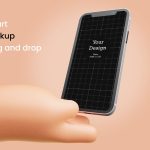 Glass Cyberpunk Smartphone Mockup - High-Resolution PSD for Adobe Photoshop - Image 3