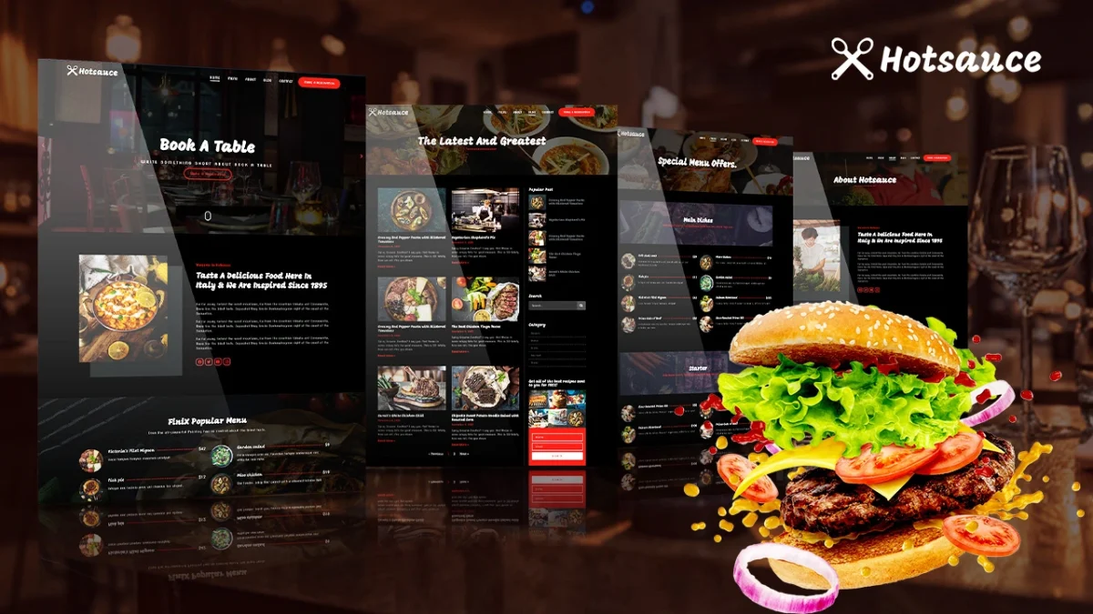 HotSauce: Elementor Template Kit for Restaurants & Cafes - Image 1
