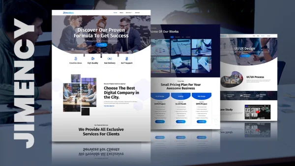 Jimency: Elementor Template Kit for Creative Agencies