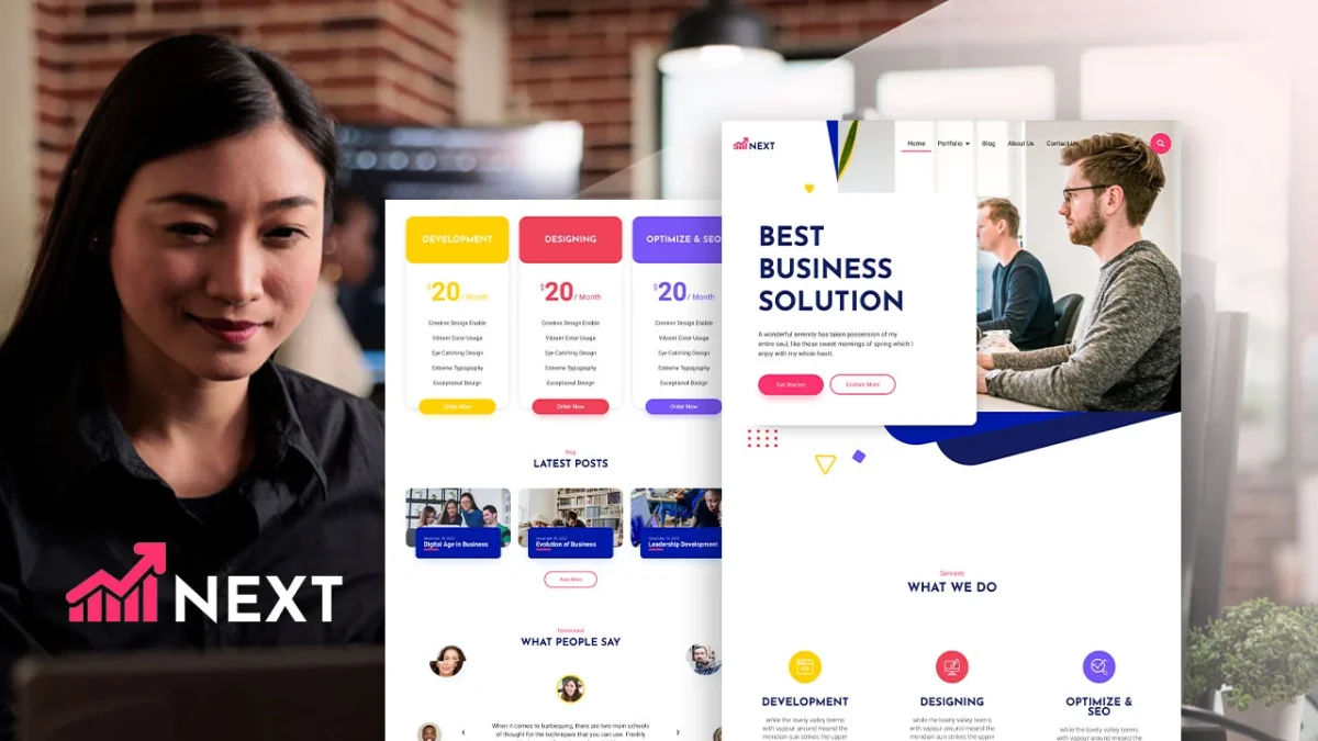 Next: Elementor Template Kit for Creative Business & Agencies - Image 1