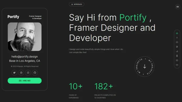 Portify: Elementor Template Kit for Creative Portfolios