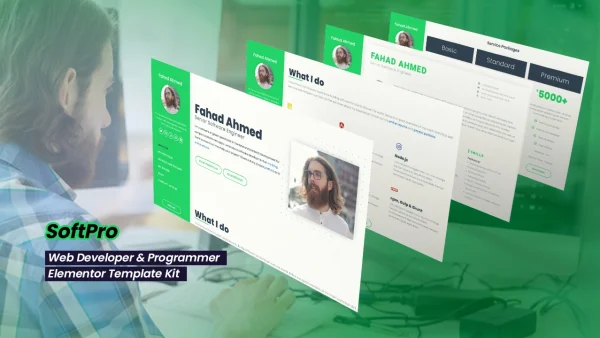 SoftPro: Elementor Template Kit for Programmers & Developers