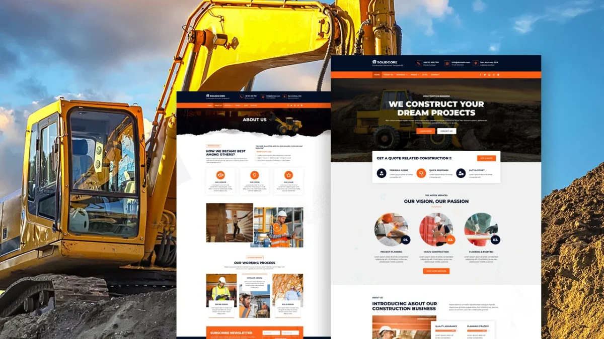 Solidcore: Elementor Template Kit for Construction & Building Services - Image 1