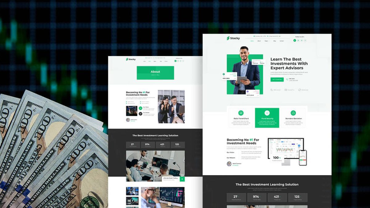 Stocky: Elementor Template Kit for Stock Advisors & Investments - Image 1