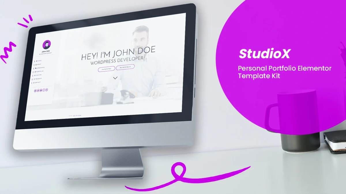 StudioX: Elementor Template Kit for Personal Portfolios - Image 1