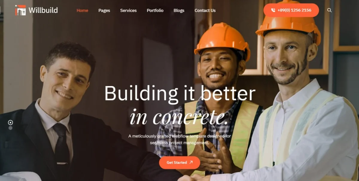 Wellbuild - HTML5 Construction Template with Customizable Design - Image 1