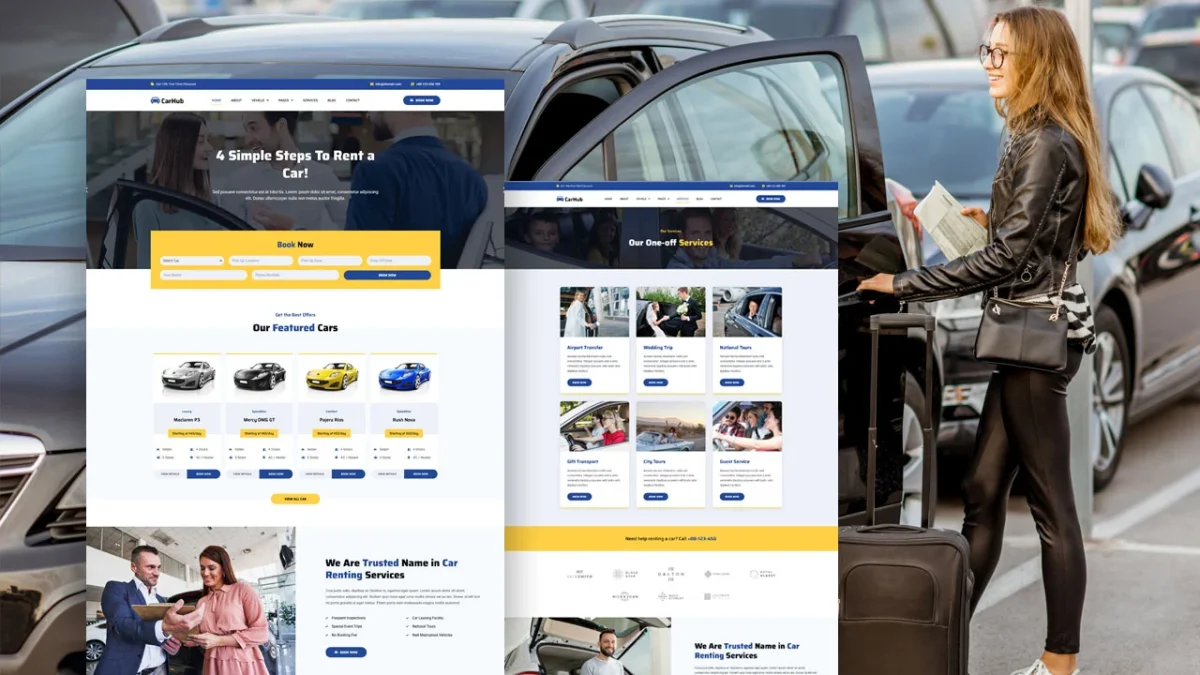 CarHub: Elementor Template Kit for Car Rental Services - Image 1