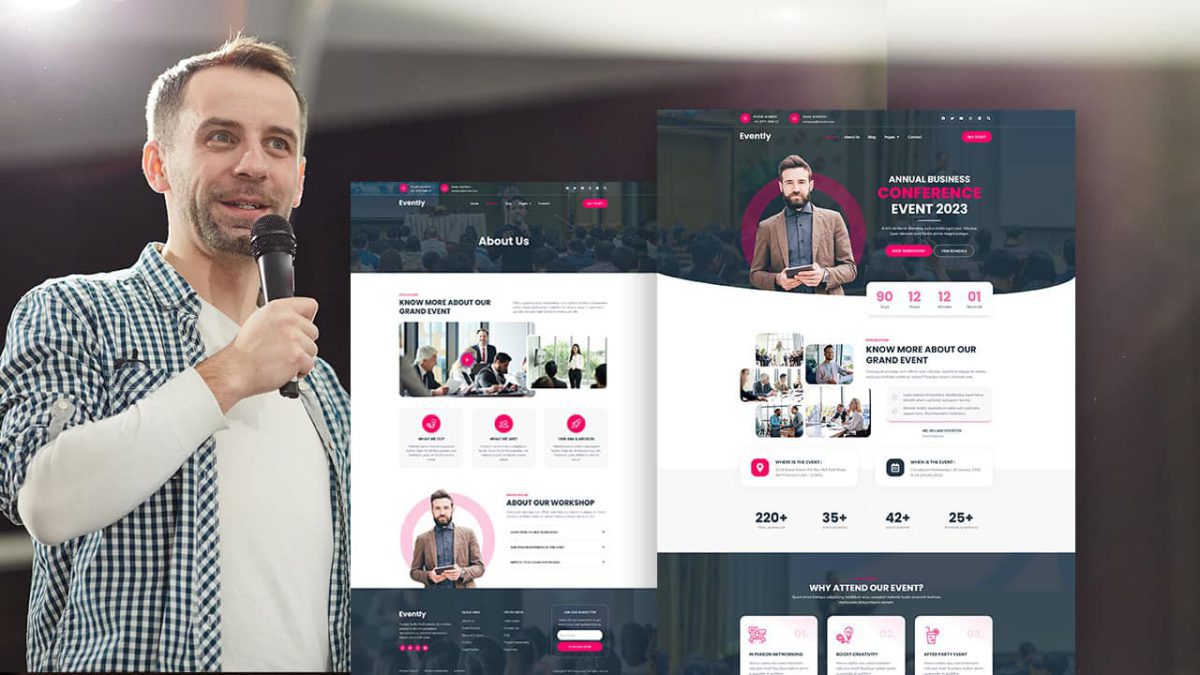 Evently: Elementor Template Kit for Events & Conferences - Image 1