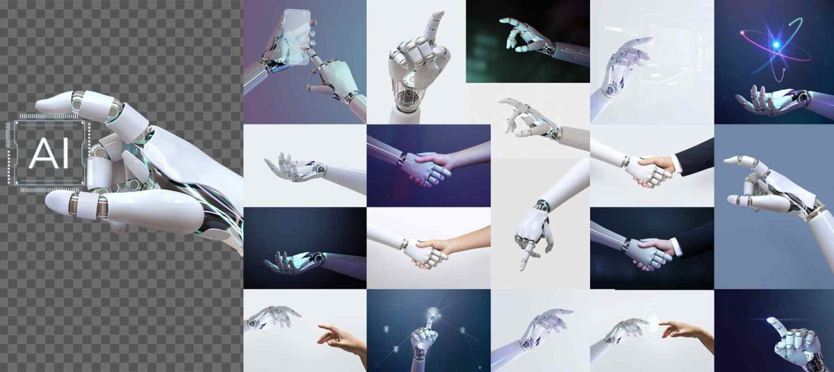 Cyborg Hands Technology Mockups - Futuristic Design | CHT001 - Image 1