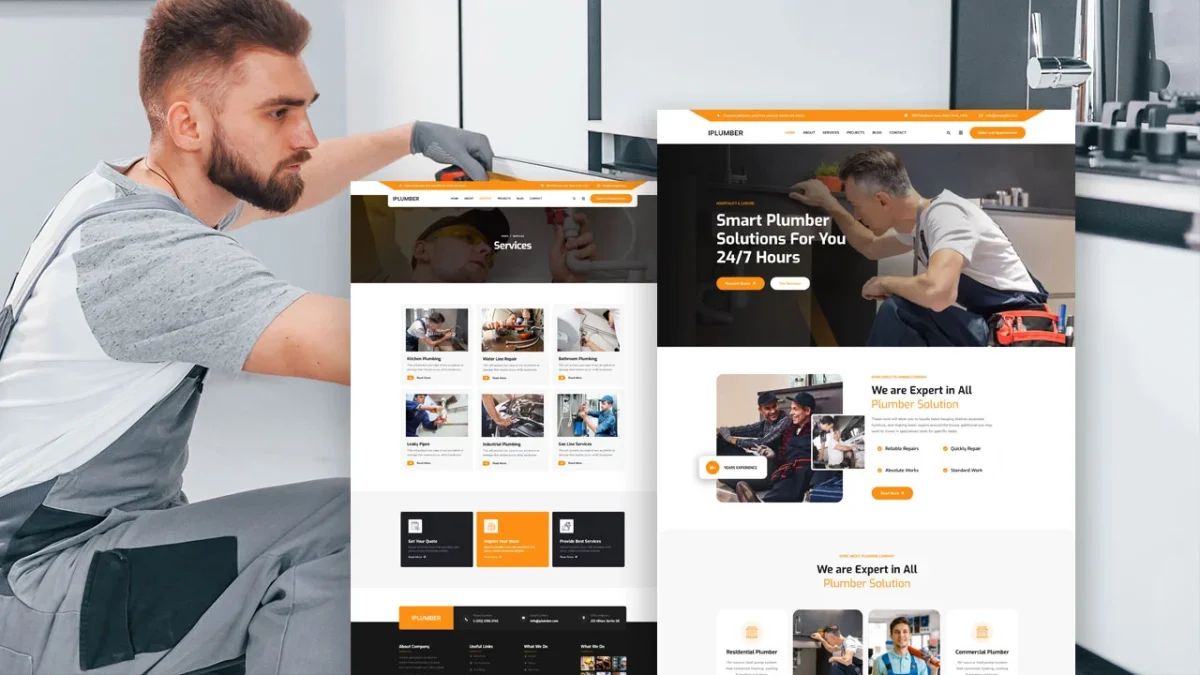 iPlumber: Elementor Template Kit for Plumbing Services - Image 1