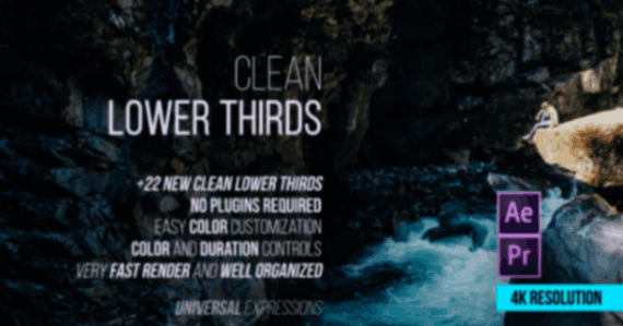 Lower Thirds: Professional 4K Resolution Graphics for Video Production