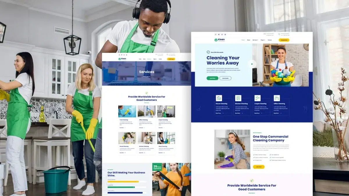 Klean: Elementor Template Kit for Cleaning Services - Image 1