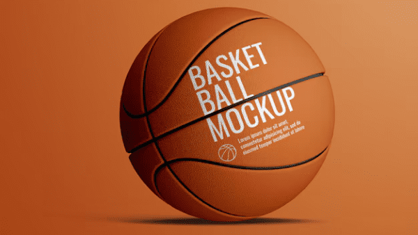 Basketball Ball Mockup - High Resolution, Editable PSD with Smart Objects