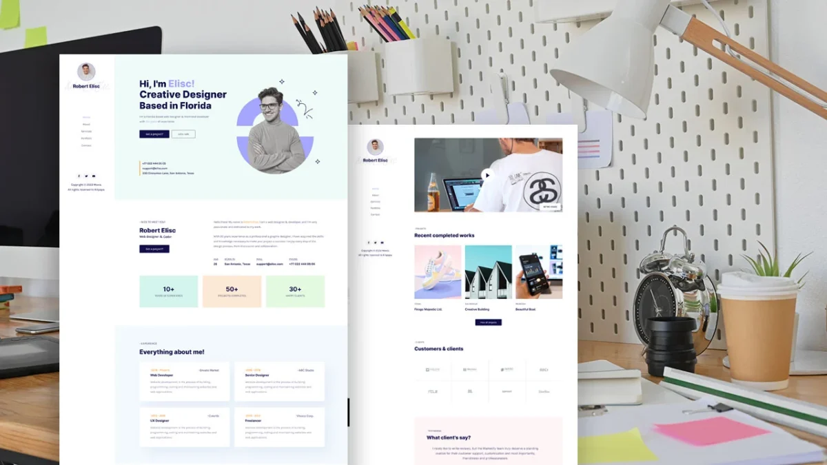 Moxie: Elementor Template Kit for Creative Personal Portfolios - Image 1